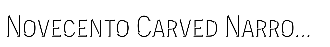 Novecento Carved Narrow Normal